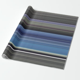 Abstrakte Nummer 1: blau und grau Geschenkpapier