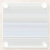 Abstrakte Nummer 1: blau und grau Glasuntersetzer (Rückseite)