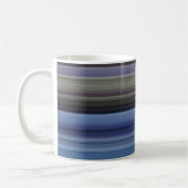 Abstrakte Nummer 1: blau und grau Kaffeetasse (Links)