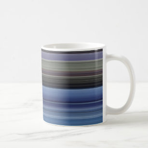 Abstrakte Nummer 1: blau und grau Kaffeetasse