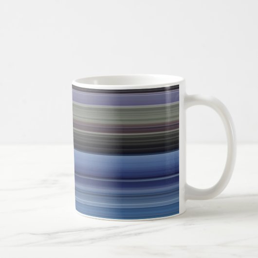 Abstrakte Nummer 1: blau und grau Kaffeetasse (Rechts)