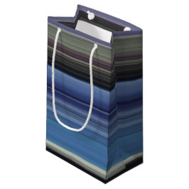 Abstrakte Nummer 1: blau und grau Kleine Geschenktüte