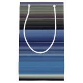 Abstrakte Nummer 1: blau und grau Kleine Geschenktüte (Vorderseite)