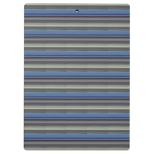 Abstrakte Nummer 1: blau und grau Klemmbrett (Rückseite)