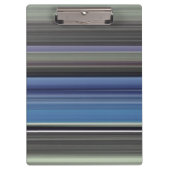 Abstrakte Nummer 1: blau und grau Klemmbrett (Vorderseite)