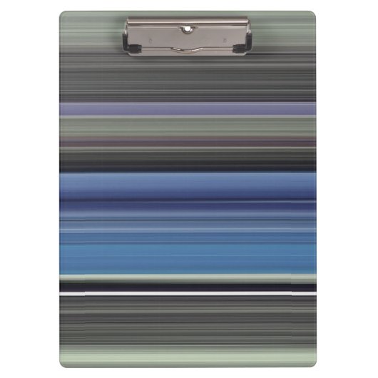 Abstrakte Nummer 1: blau und grau Klemmbrett (Vorderseite)