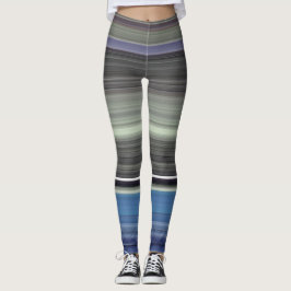 Abstrakte Nummer 1: blau und grau Leggings