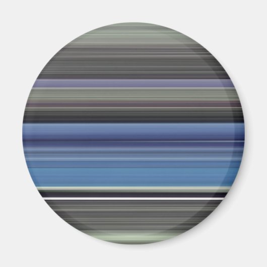 Abstrakte Nummer 1: blau und grau Magnet (Vorne)