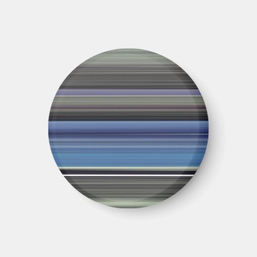 Abstrakte Nummer 1: blau und grau Magnet (Vorne)