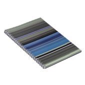 Abstrakte Nummer 1: blau und grau Notizblock (Rechte Seite)