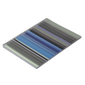 Abstrakte Nummer 1: blau und grau Notizblock (Linke Seite)