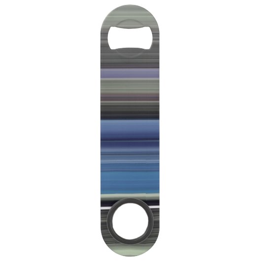 Abstrakte Nummer 1: blau und grau Speedflaschenöffner (Rückseite)