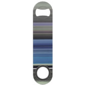 Abstrakte Nummer 1: blau und grau Speedflaschenöffner (Vorderseite)