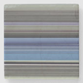 Abstrakte Nummer 1: blau und grau Steinuntersetzer (Vorderseite)