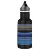 Abstrakte Nummer 1: blau und grau Trinkflasche (Rechts)