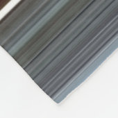 Abstrakte Nummer 1: Getreide und Grau Fleecedecke (Ecke)