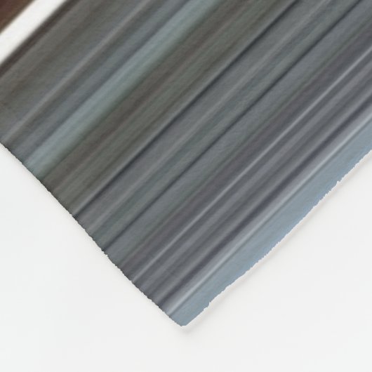 Abstrakte Nummer 1: Getreide und Grau Fleecedecke (Ecke)