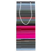 Abstrakte Nummer 1: Getreide und Grau Geschenktüte Für Weinflaschen (Rückseite)