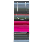 Abstrakte Nummer 1: Getreide und Grau Geschenktüte Für Weinflaschen (Vorderseite)