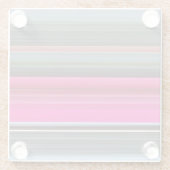 Abstrakte Nummer 1: Getreide und Grau Glasuntersetzer (Rückseite)