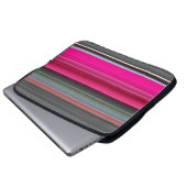 Abstrakte Nummer 1: Getreide und Grau Laptopschutzhülle (Vorne Knopf)