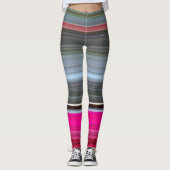 Abstrakte Nummer 1: Getreide und Grau Leggings (Vorderseite)