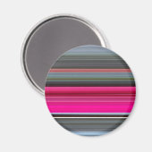 Abstrakte Nummer 1: Getreide und Grau Magnet (Vorderseite/Rückseite)