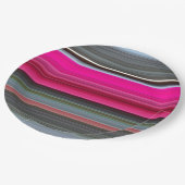 Abstrakte Nummer 1: Getreide und Grau Pappteller (Schrägansicht)