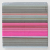 Abstrakte Nummer 1: Getreide und Grau Steinuntersetzer (Vorderseite)