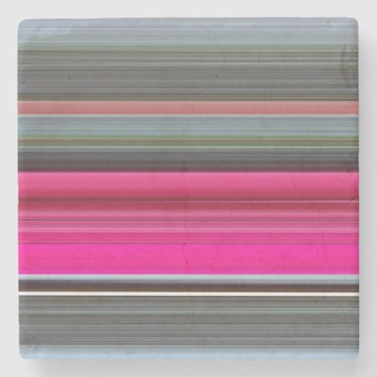 Abstrakte Nummer 1: Getreide und Grau Steinuntersetzer (Vorderseite)