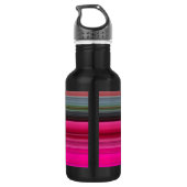 Abstrakte Nummer 1: Getreide und Grau Trinkflasche (Rückseite)