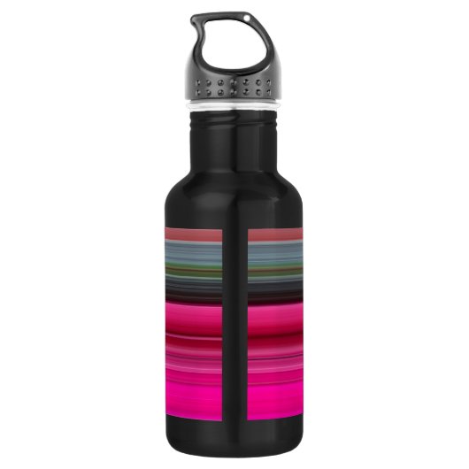 Abstrakte Nummer 1: Getreide und Grau Trinkflasche (Rückseite)