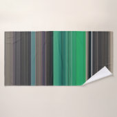 Abstrakte Nummer 1: grün und grau Badehandtuch (Badehandtuch)