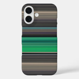 Abstrakte Nummer 1: grün und grau iPhone 16 Hülle