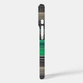 Abstrakte Nummer 1: grün und grau Case-Mate iPhone Hülle (Rückseite / Links)