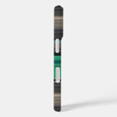 Abstrakte Nummer 1: grün und grau Case-Mate iPhone Hülle (Rückseite / Rechts)