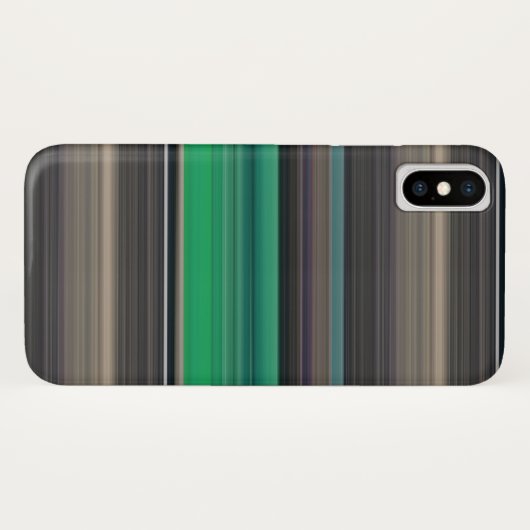 Abstrakte Nummer 1: grün und grau Case-Mate iPhone Hülle (Rückseite (Horizontal))