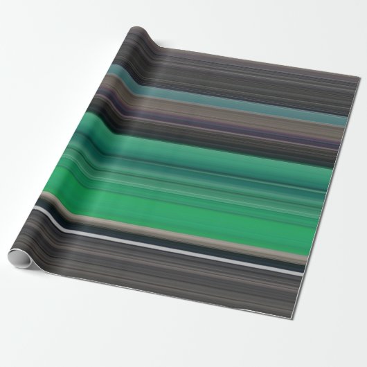 Abstrakte Nummer 1: grün und grau Geschenkpapier (Ungerollt)