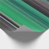 Abstrakte Nummer 1: grün und grau Geschenkpapier (Ecke)