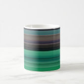 Abstrakte Nummer 1: grün und grau Kaffeetasse (Mittel)