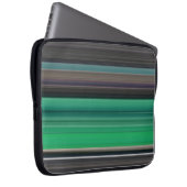 Abstrakte Nummer 1: grün und grau Laptopschutzhülle (Vorne Rechts)