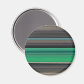 Abstrakte Nummer 1: grün und grau Magnet (Vorderseite/Rückseite)