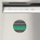 Abstrakte Nummer 1: grün und grau Magnet (In Situ (Geschirrspüler))