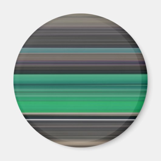 Abstrakte Nummer 1: grün und grau Magnet (Vorne)