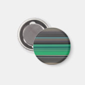 Abstrakte Nummer 1: grün und grau Magnet (Vorderseite/Rückseite)