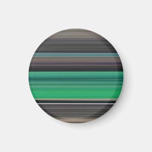 Abstrakte Nummer 1: grün und grau Magnet (Vorne)
