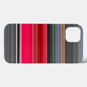 Abstrakte Nummer 1: iPhone Case in Rot und Grau (Rückseite (Horizontal))