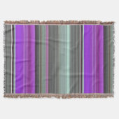 Abstrakte Nummer 1: Lila und grau Decke (Vorderseite)