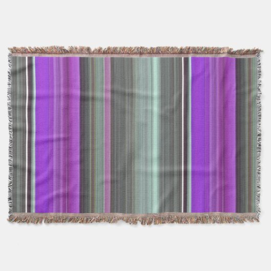 Abstrakte Nummer 1: Lila und grau Decke (Vorderseite)