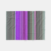 Abstrakte Nummer 1: Lila und grau Fleecedecke (Vorderseite (Horizontal))